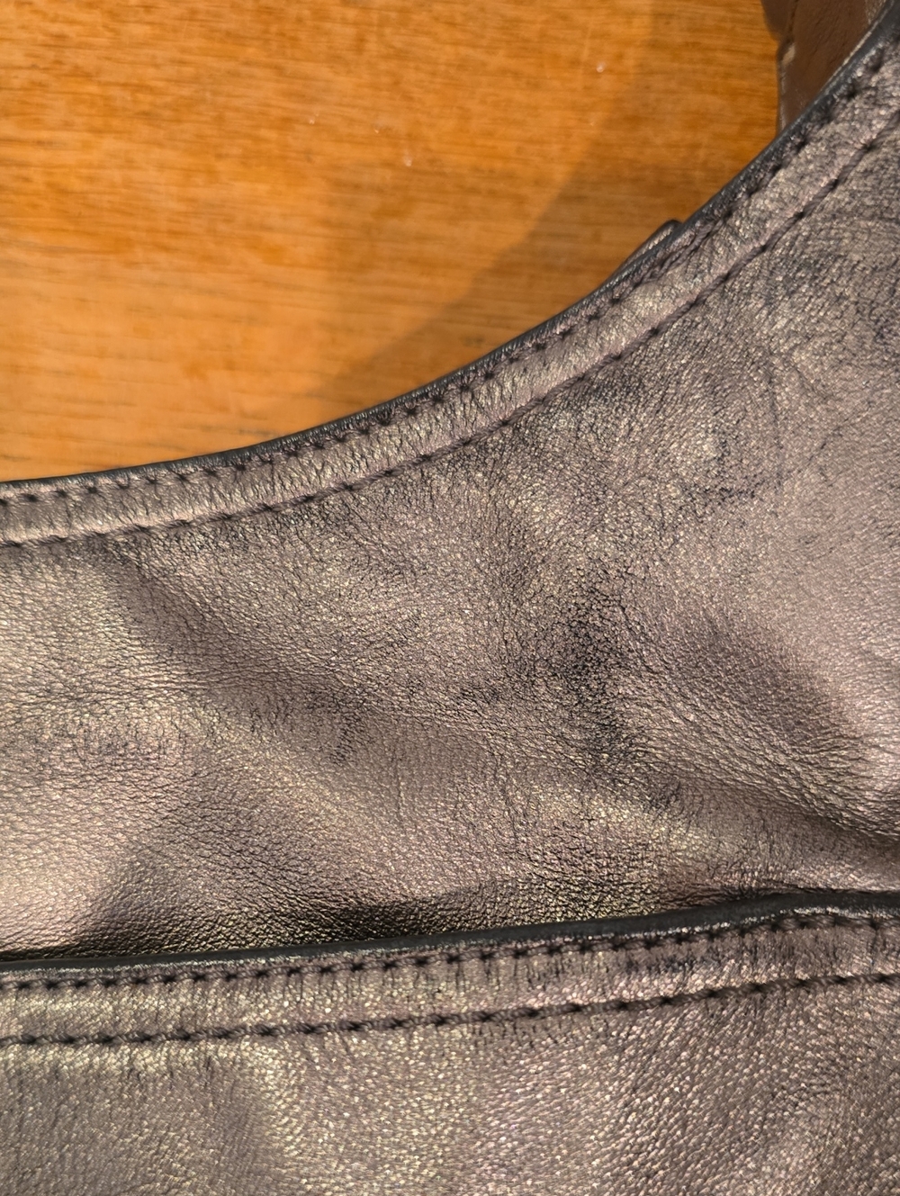 Coach Leather Hobo Metallic Silver With Unbranded Dustbag - Picture 11 of 13